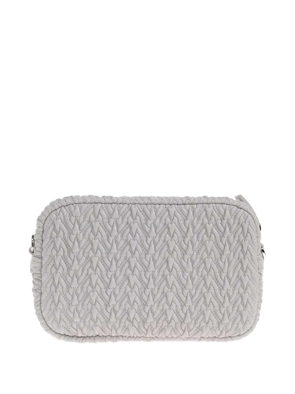 Emporio Armani Quilted Crossbody Bag In Gray