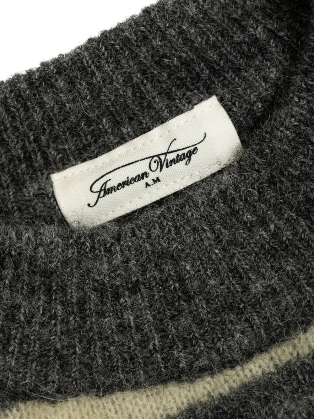 American Vintage Kids Gestreepte trui Grijs