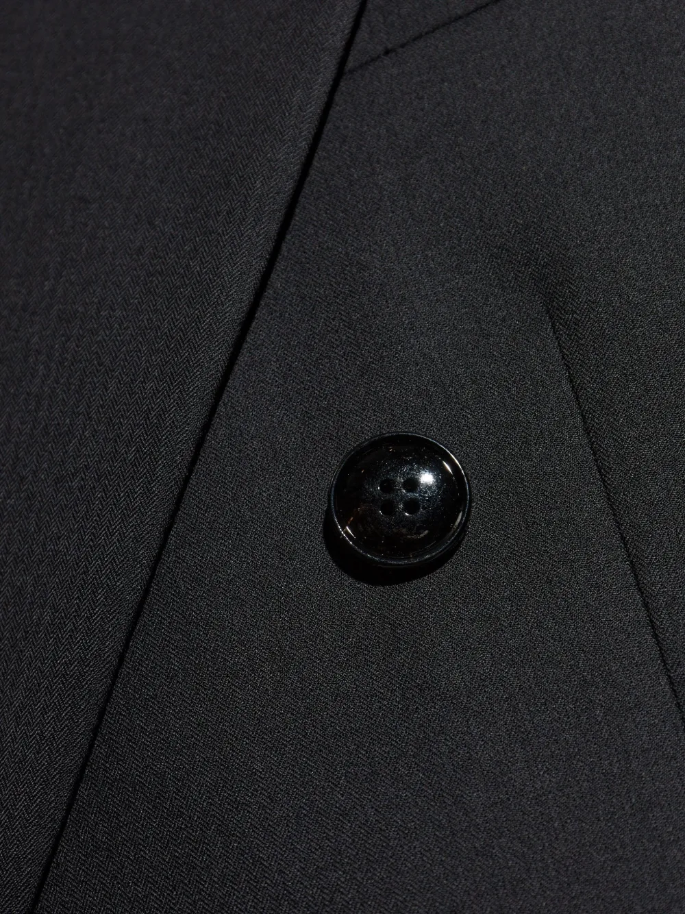 Giorgio Armani Double-breasted Wool Suit In Black