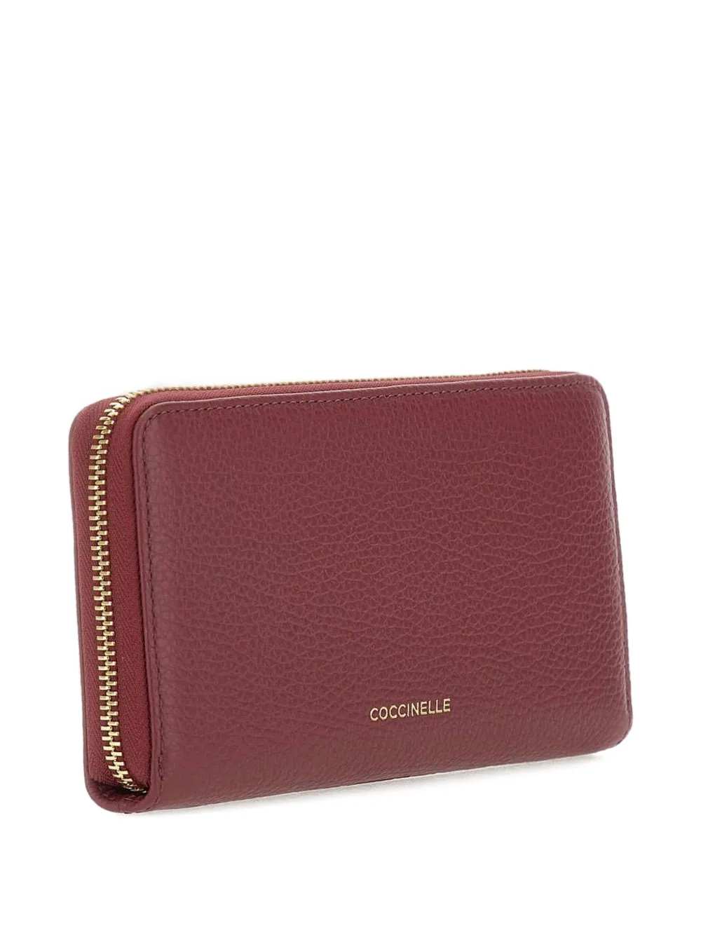 Coccinelle embossed logo zip-around wallet - Rood