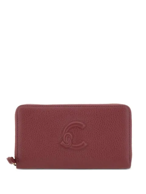 Coccinelle portefeuille zippé à logo embossé