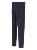 DEVORE pleated front-button trousers - Blue
