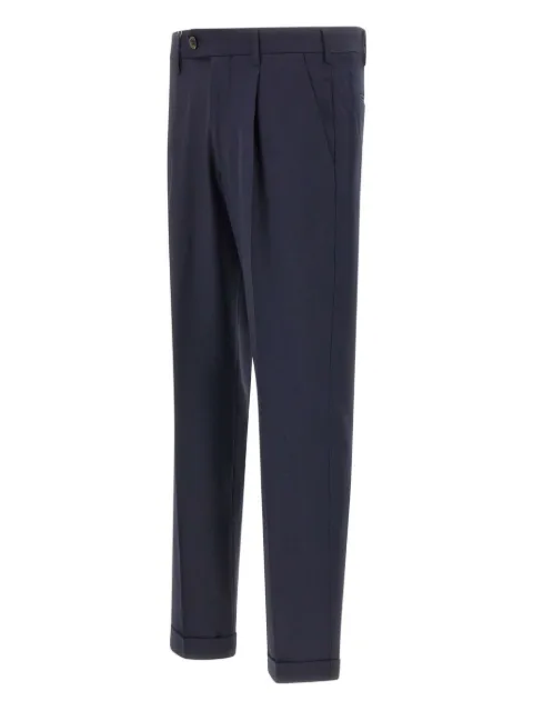 DEVORE pleated front-button trousers