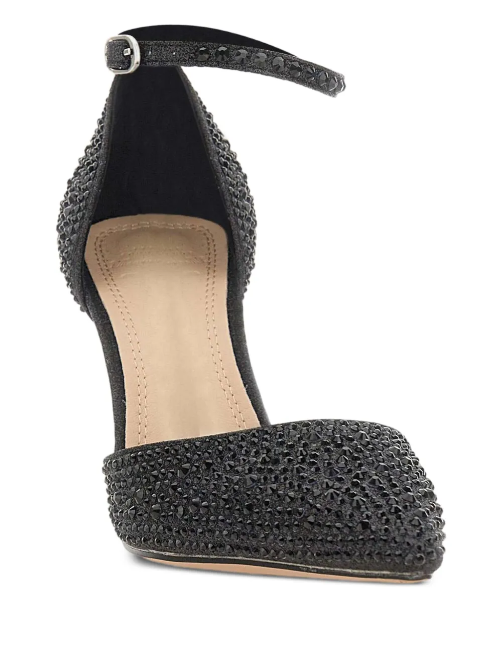 TWENTY FOURHAITCH 90mm Gruis rhinestone ankle-strap pumps Black