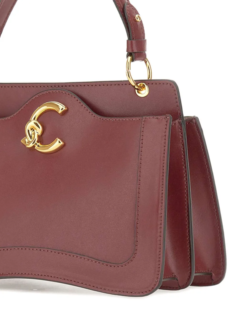 Coccinelle C-me Structured Tote Bag In Red