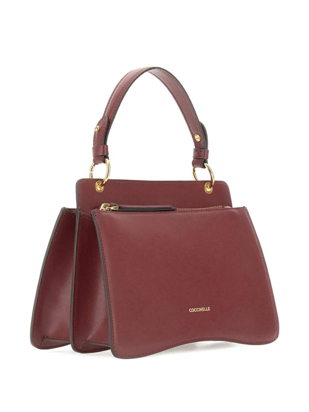 Coccinelle C-me Structured Tote Bag In Red