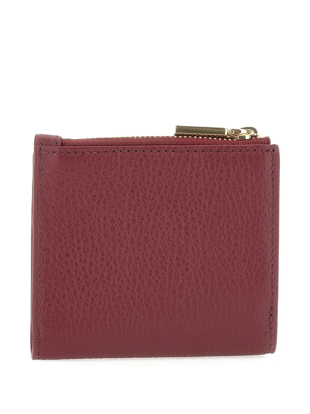 Coccinelle button-fastening leather wallet - Rood
