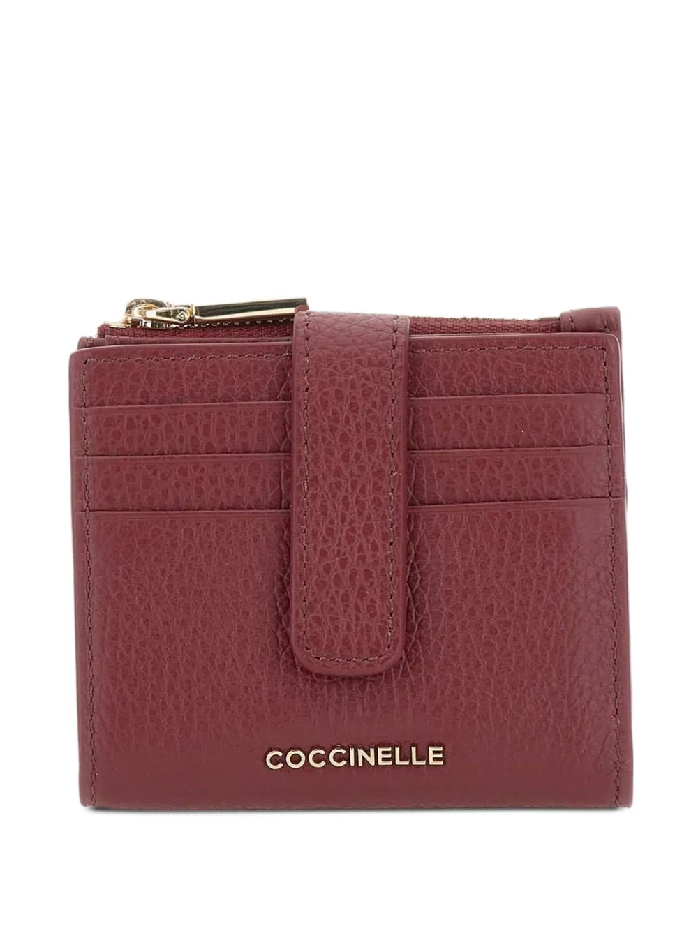 Coccinelle button-fastening leather wallet | Red | Image 1