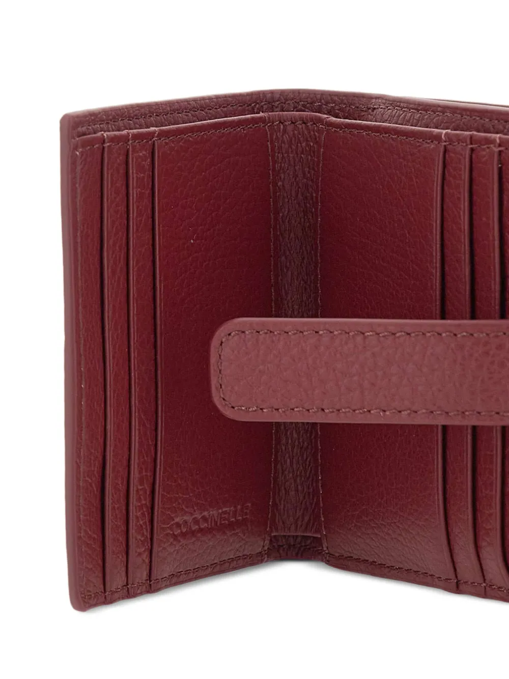 Coccinelle Leren portemonnee met knoopsluiting Rood