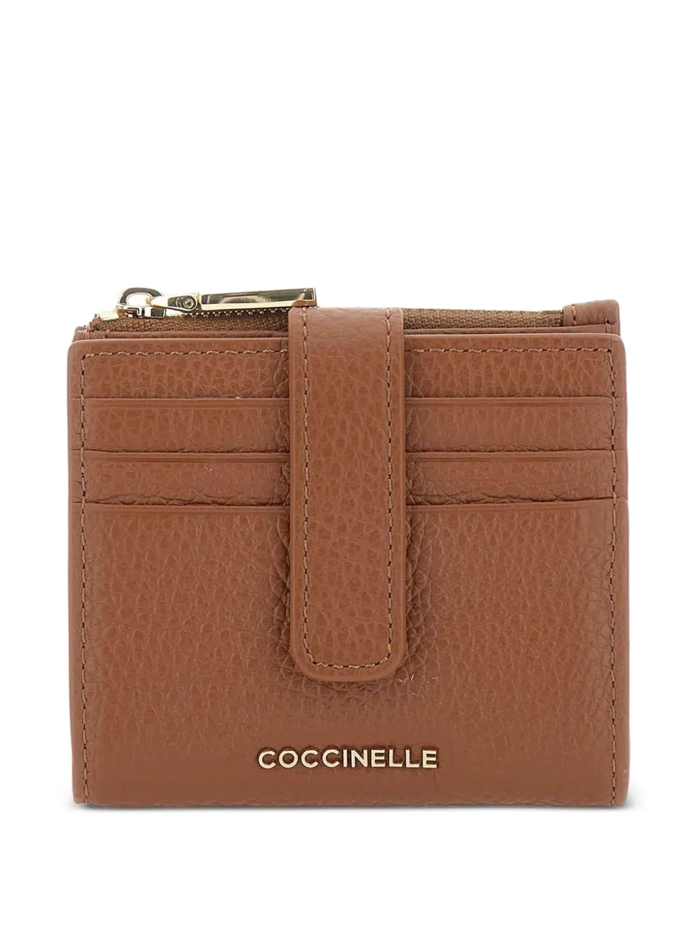 Coccinelle leather button-fastening wallet | Brown | Image 1