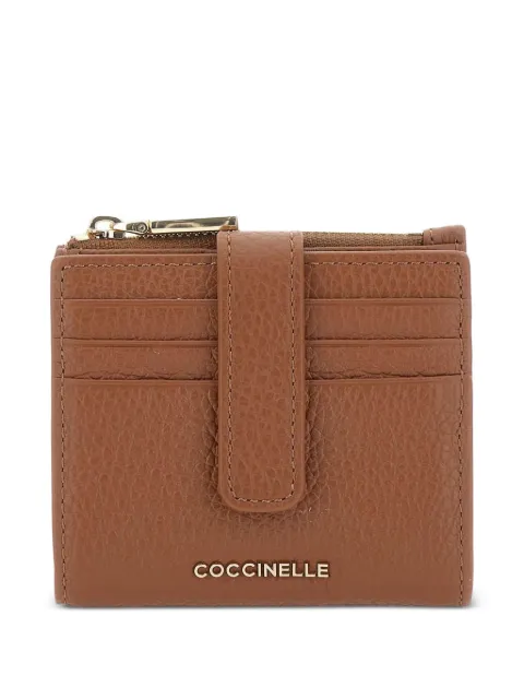 Coccinelle leather button-fastening wallet