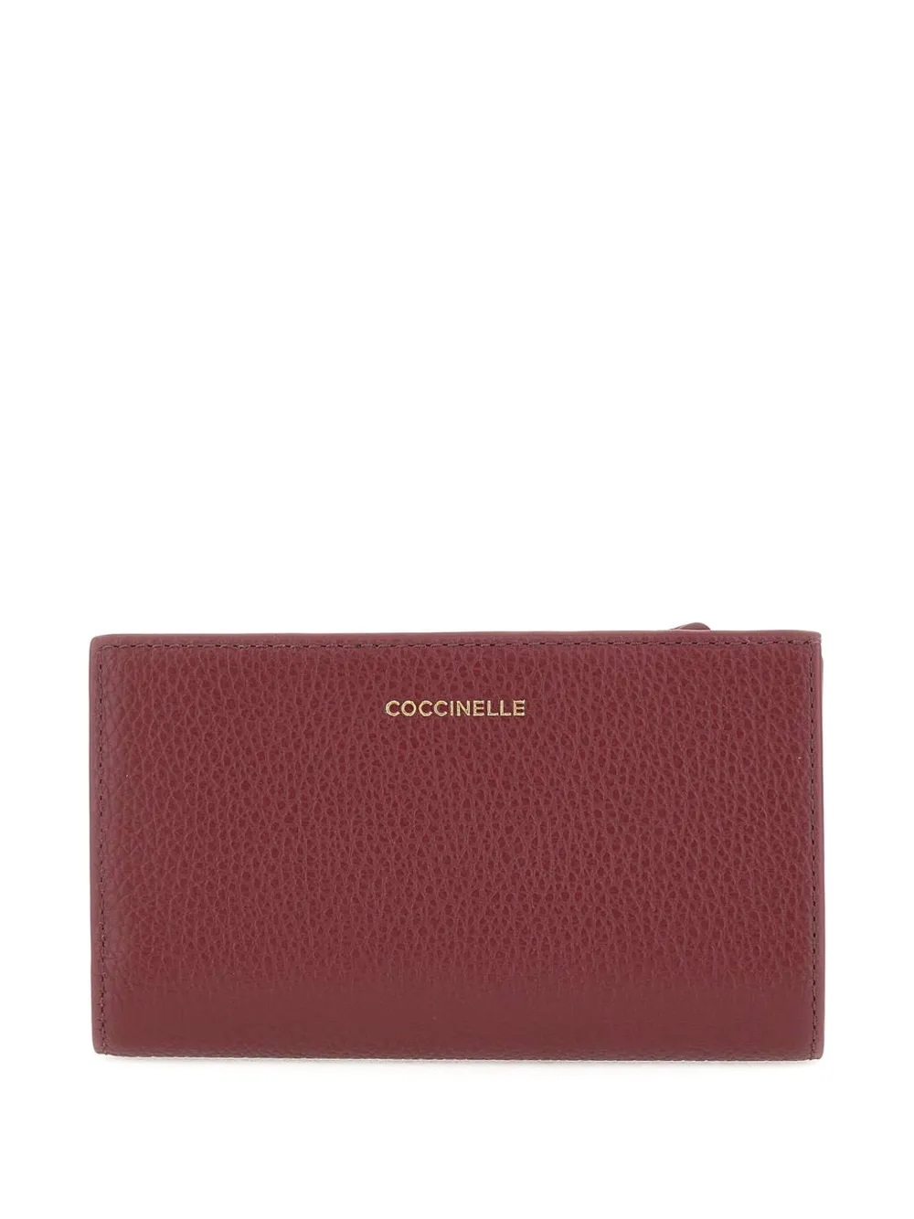 Coccinelle embossed logo leather wallet - Rood