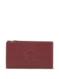 Coccinelle embossed logo leather wallet - Red