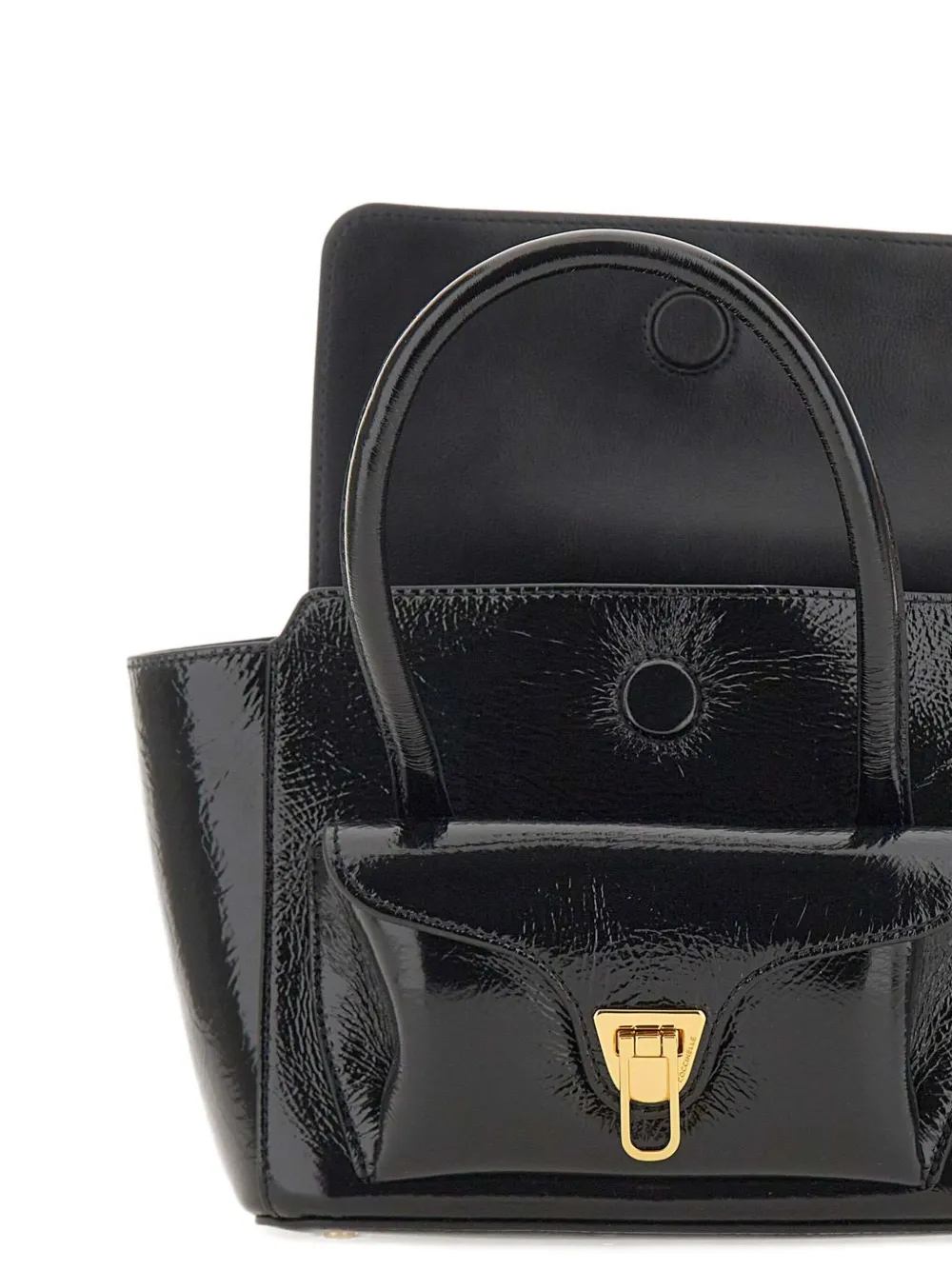 Coccinelle Shopper met klepzak Zwart