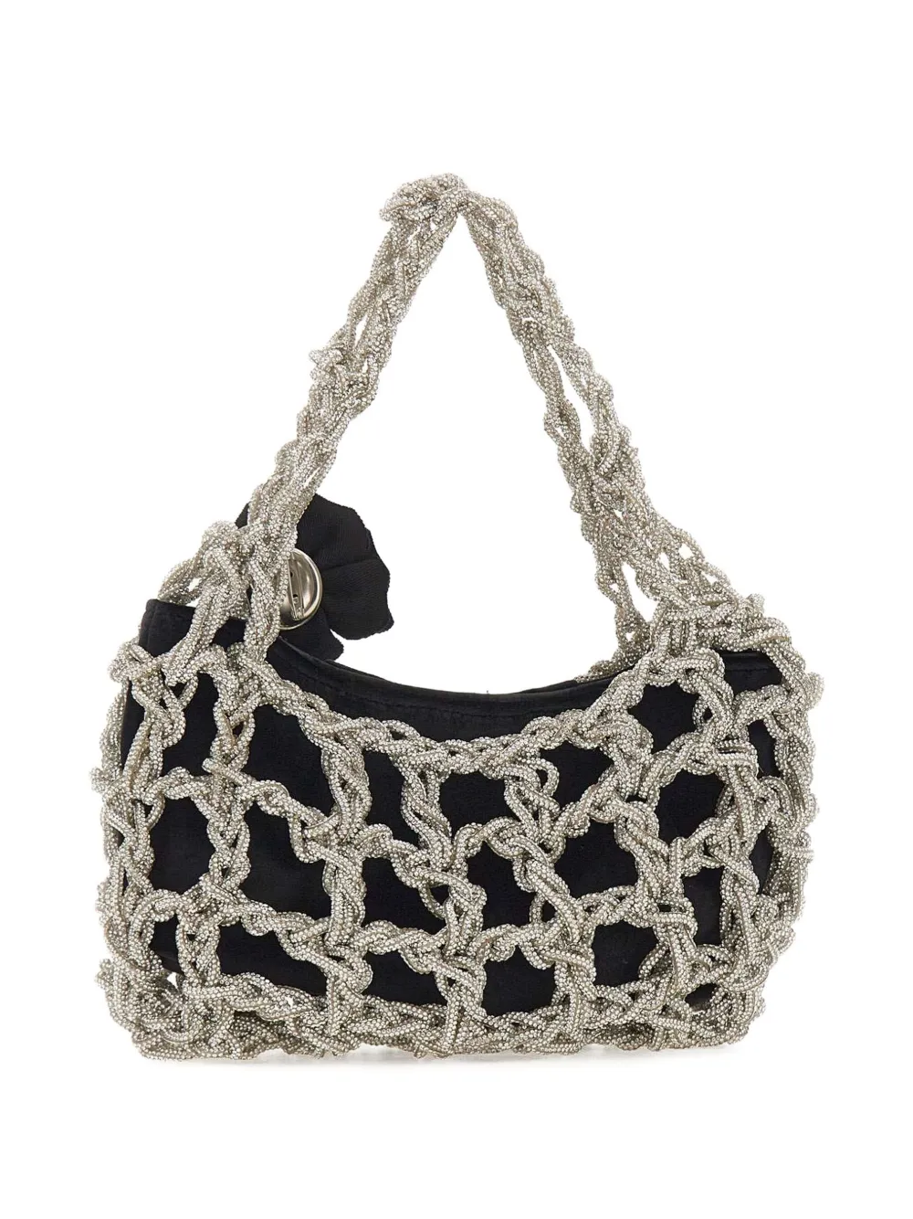 TWENTY FOURHAITCH small rhinestone-embellished tote bag - Zilver