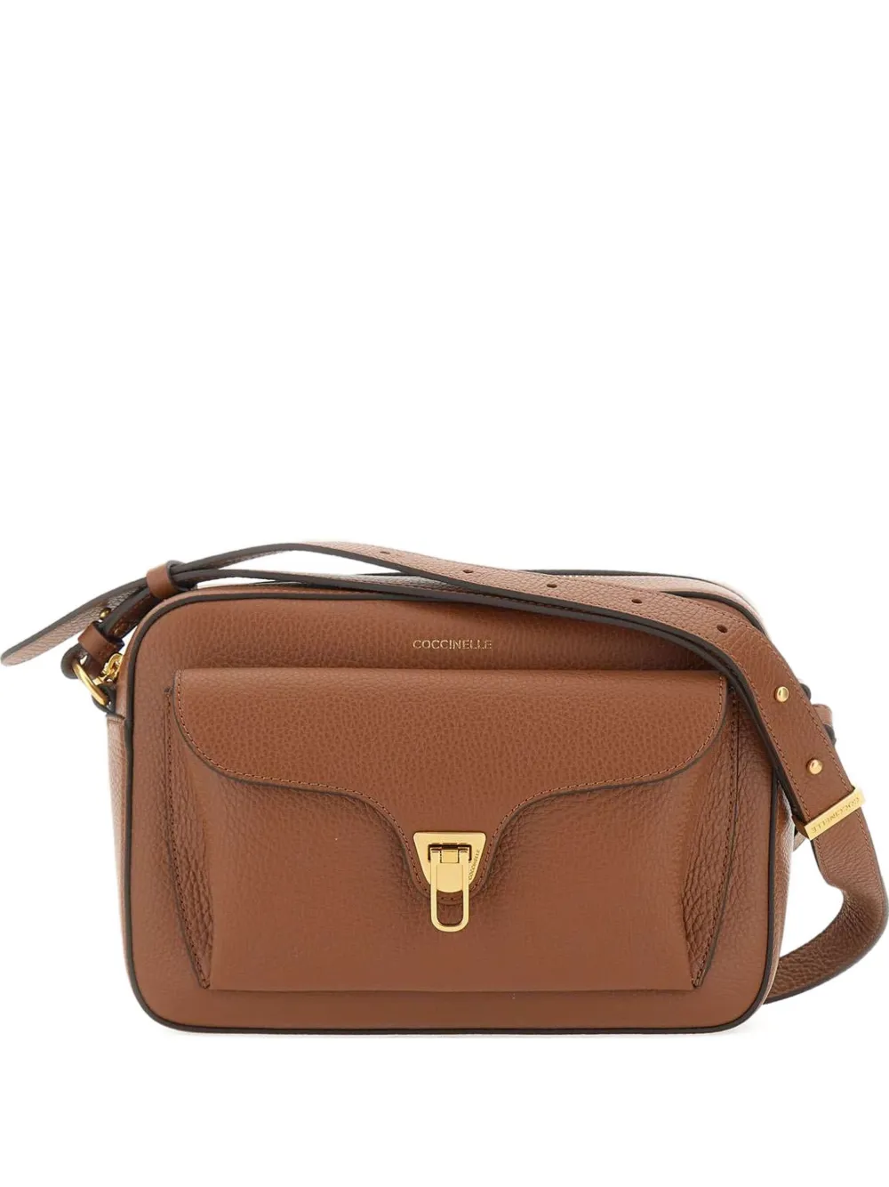 Coccinelle medium BEAT leather shouder bag - ブラウン Coccinelle medium BEAT leather shouder bag - ブラウン