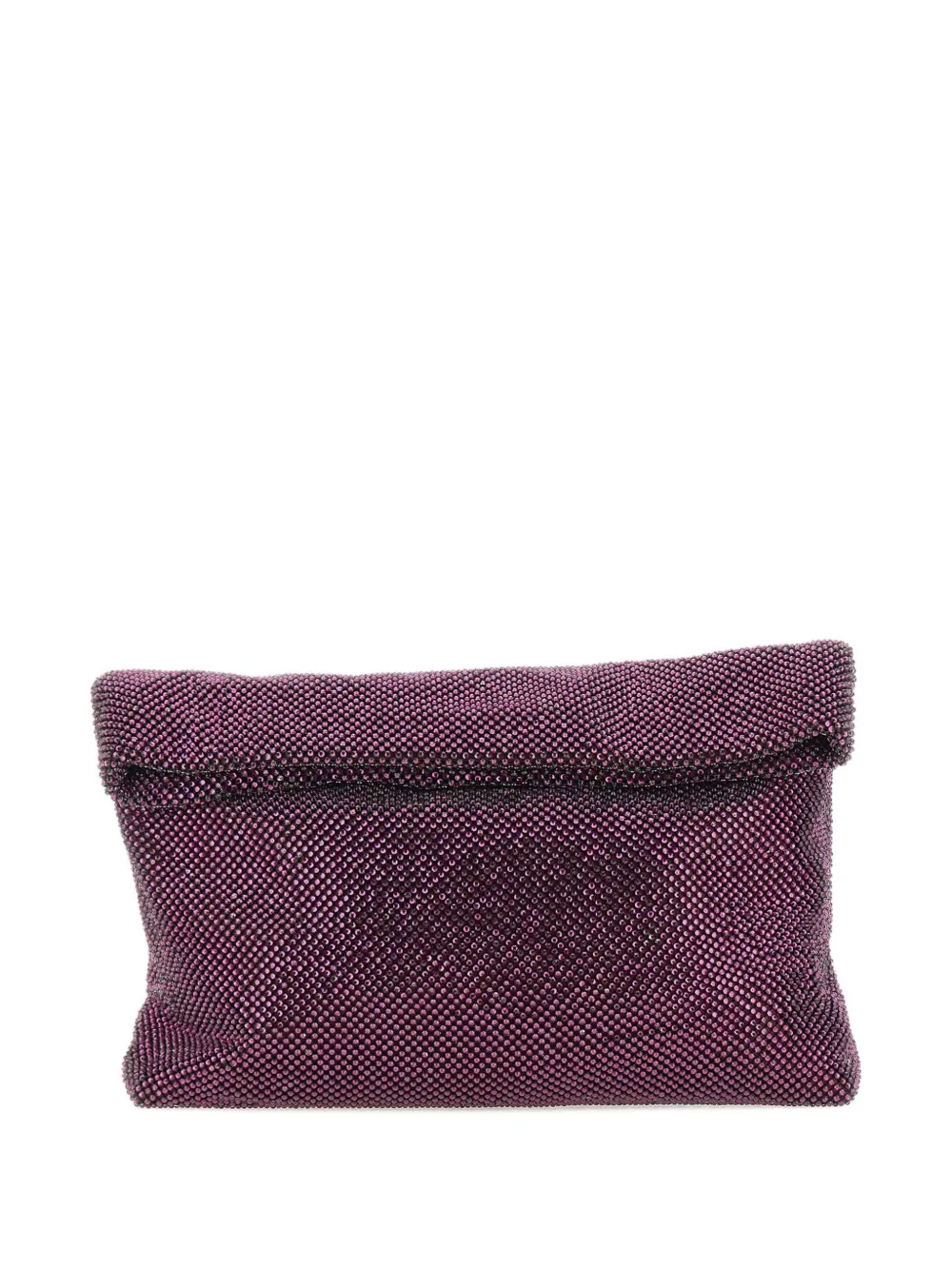 Twenty Four Haitch Dunham Rhinestone-embellished Clutch Bag In Purple