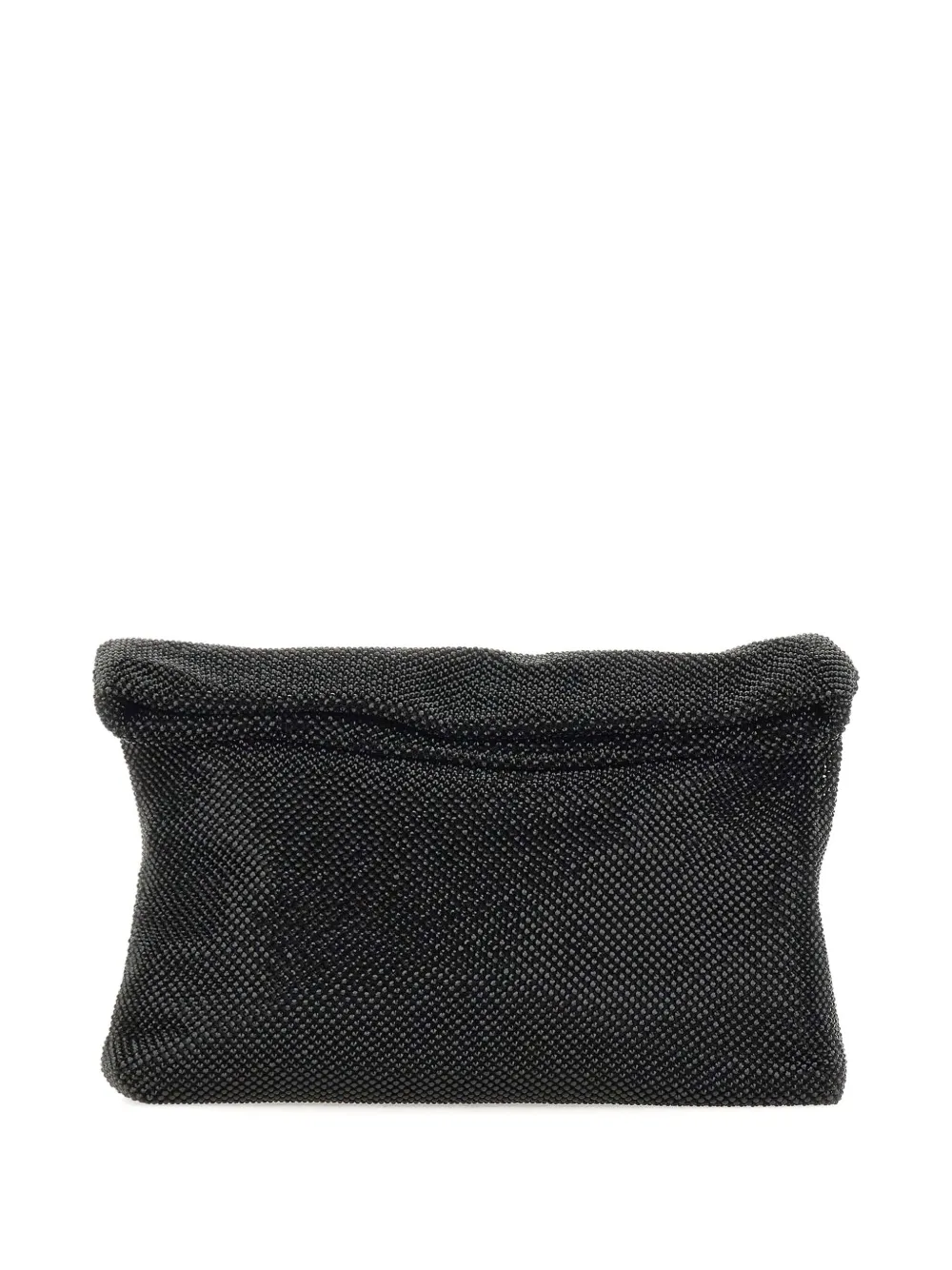 Twenty Four Haitch Rhinestone-embellished Clutch In Black