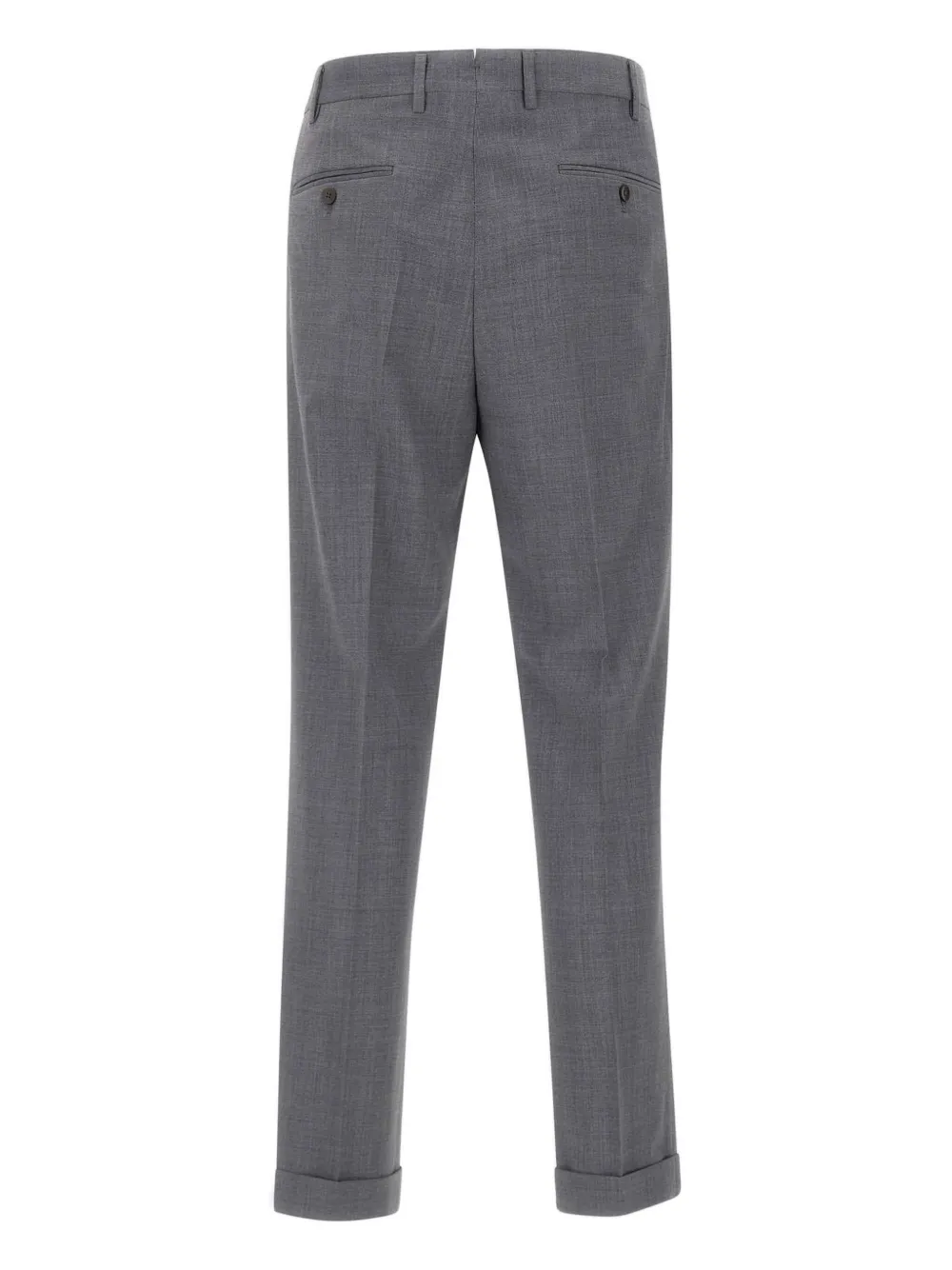 Devore Pleated-front Trousers In Gray