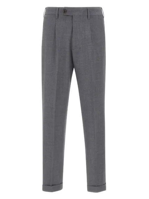 DEVORE pleated-front trousers