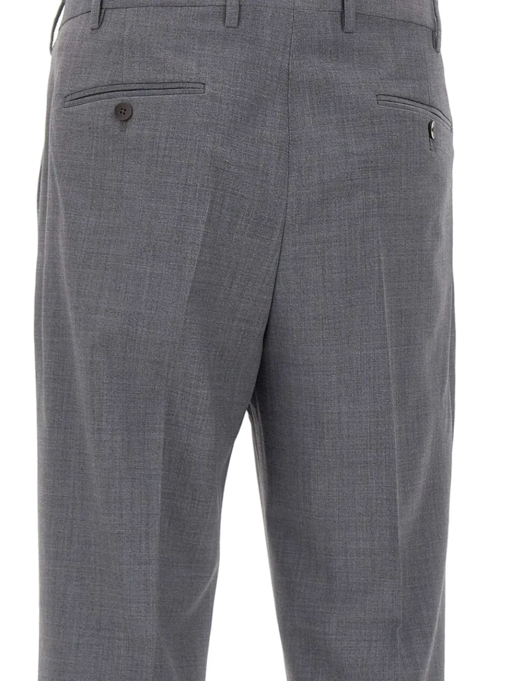 Devore Pleated-front Trousers In Gray