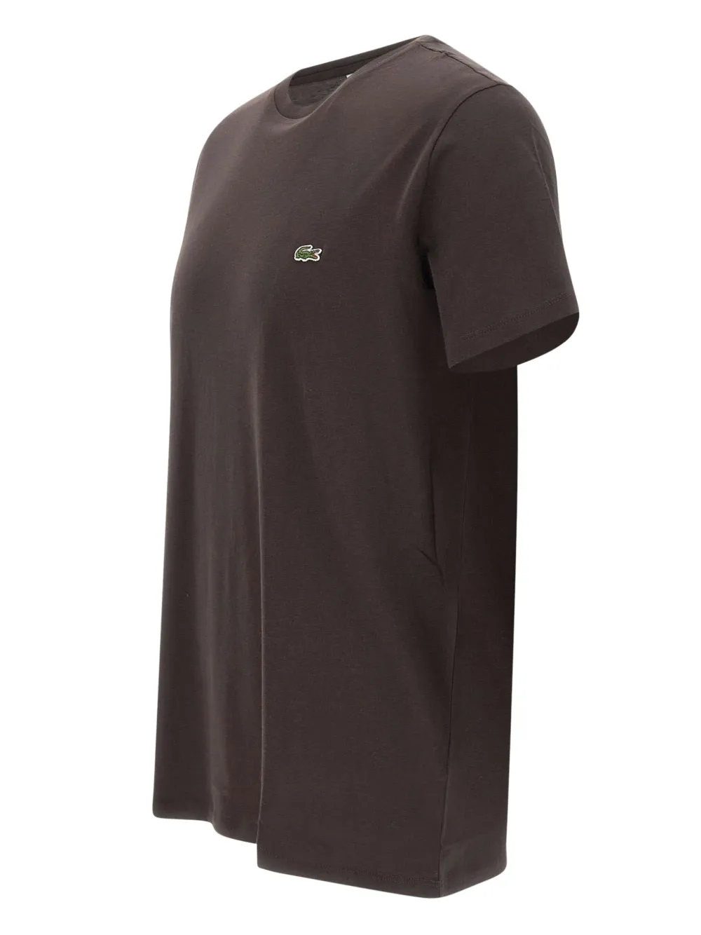 Lacoste T-shirt met geborduurd logo Bruin