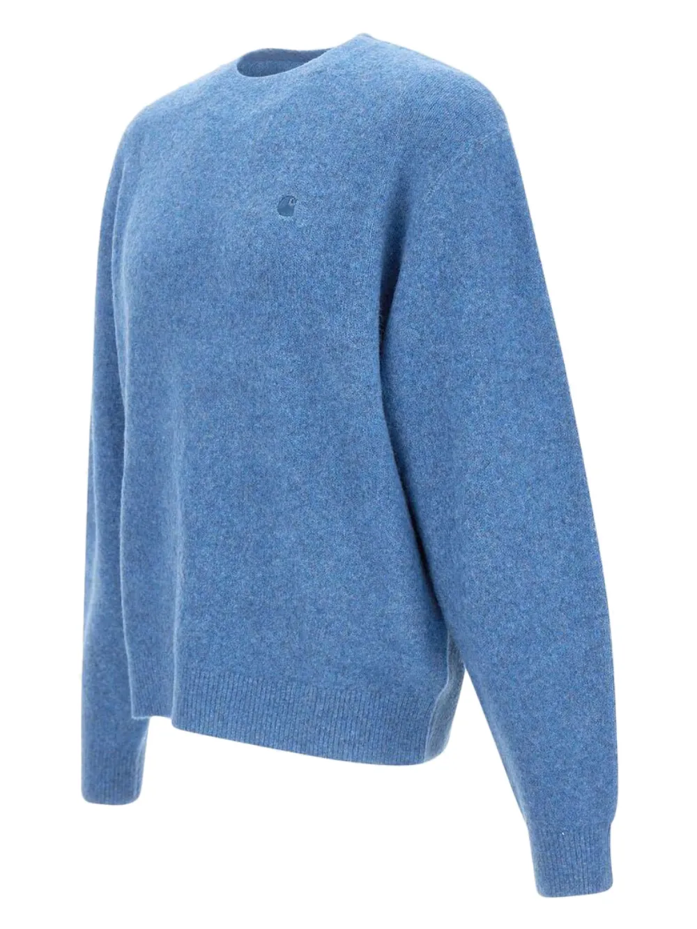 Carhartt WIP Cutis trui met geribbelde afwerking en geborduurd logo - Blauw