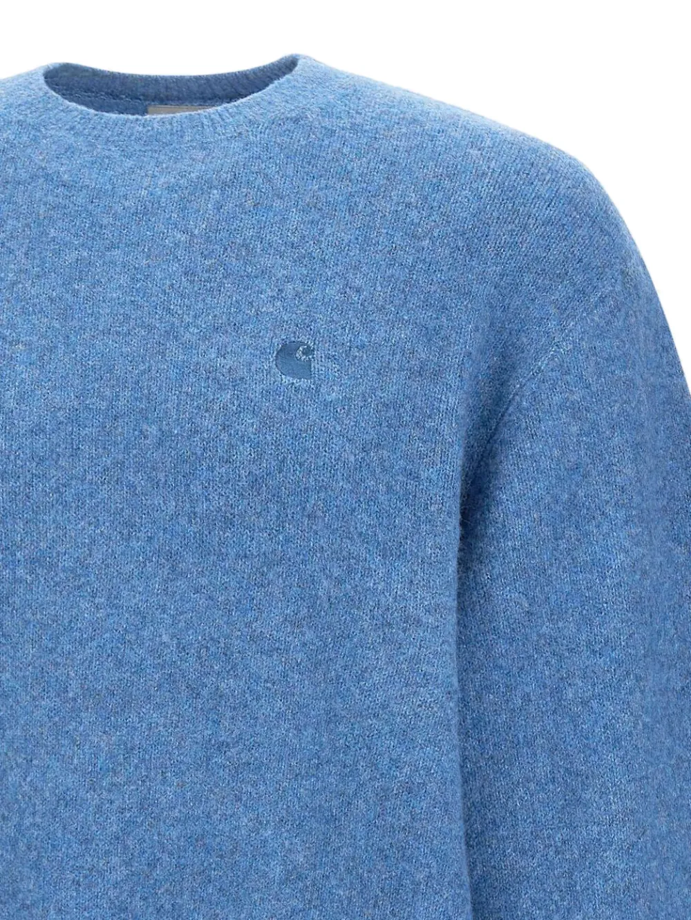 Carhartt WIP Cutis trui met geribbelde afwerking en geborduurd logo Blauw