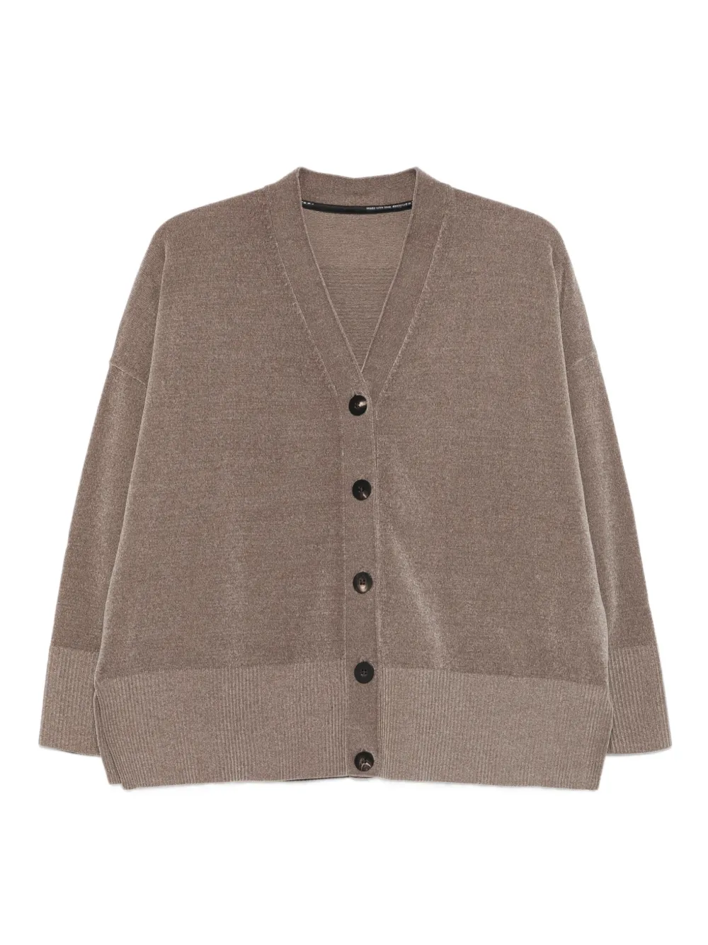 RRD button-front ribbed cardigan | Brown | Image 1