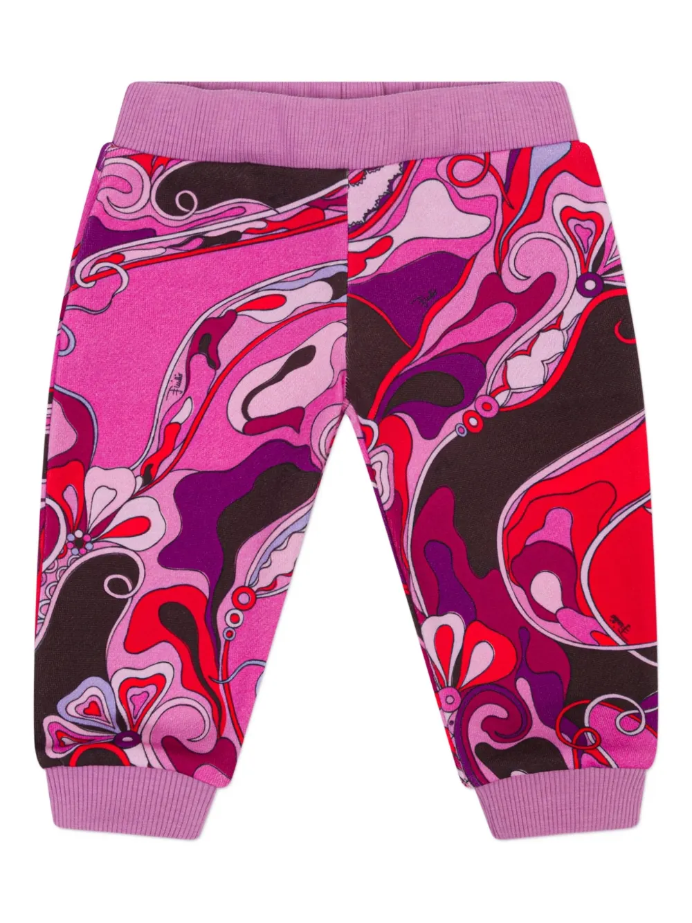 Pucci Junior Patterned Baby Trousers In Multi