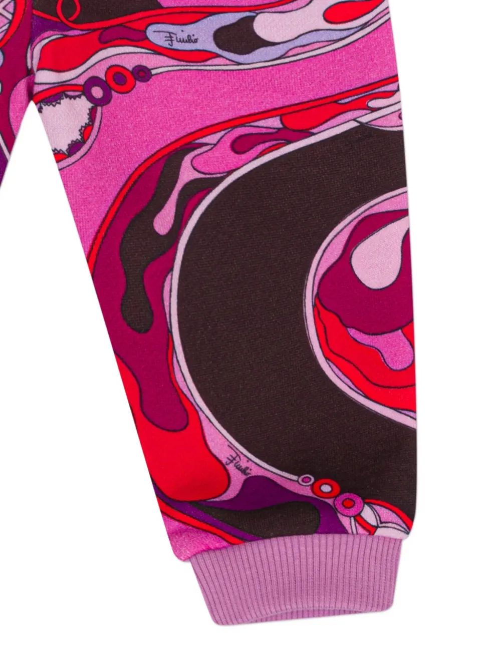 Pucci Junior Patterned Baby Trousers In Multi