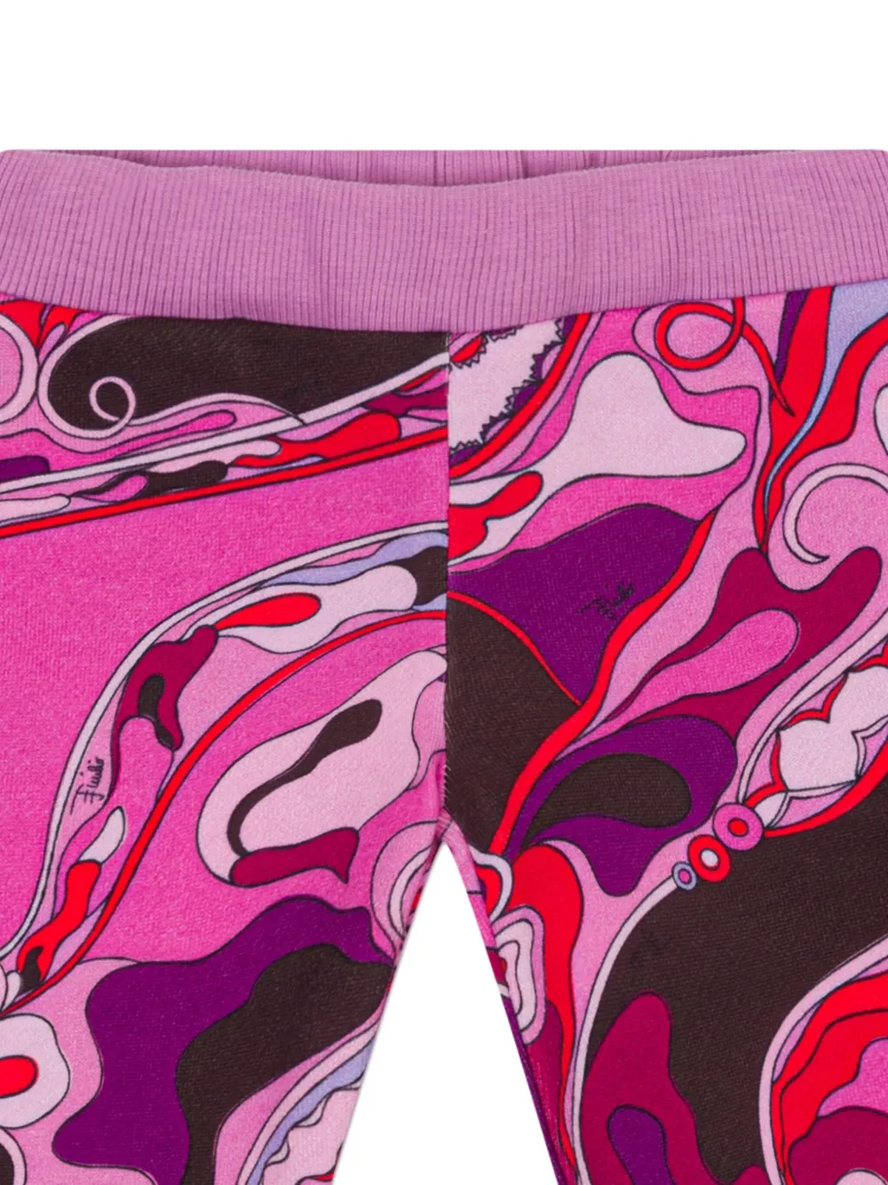 Pucci Junior Patterned Baby Trousers In Multi