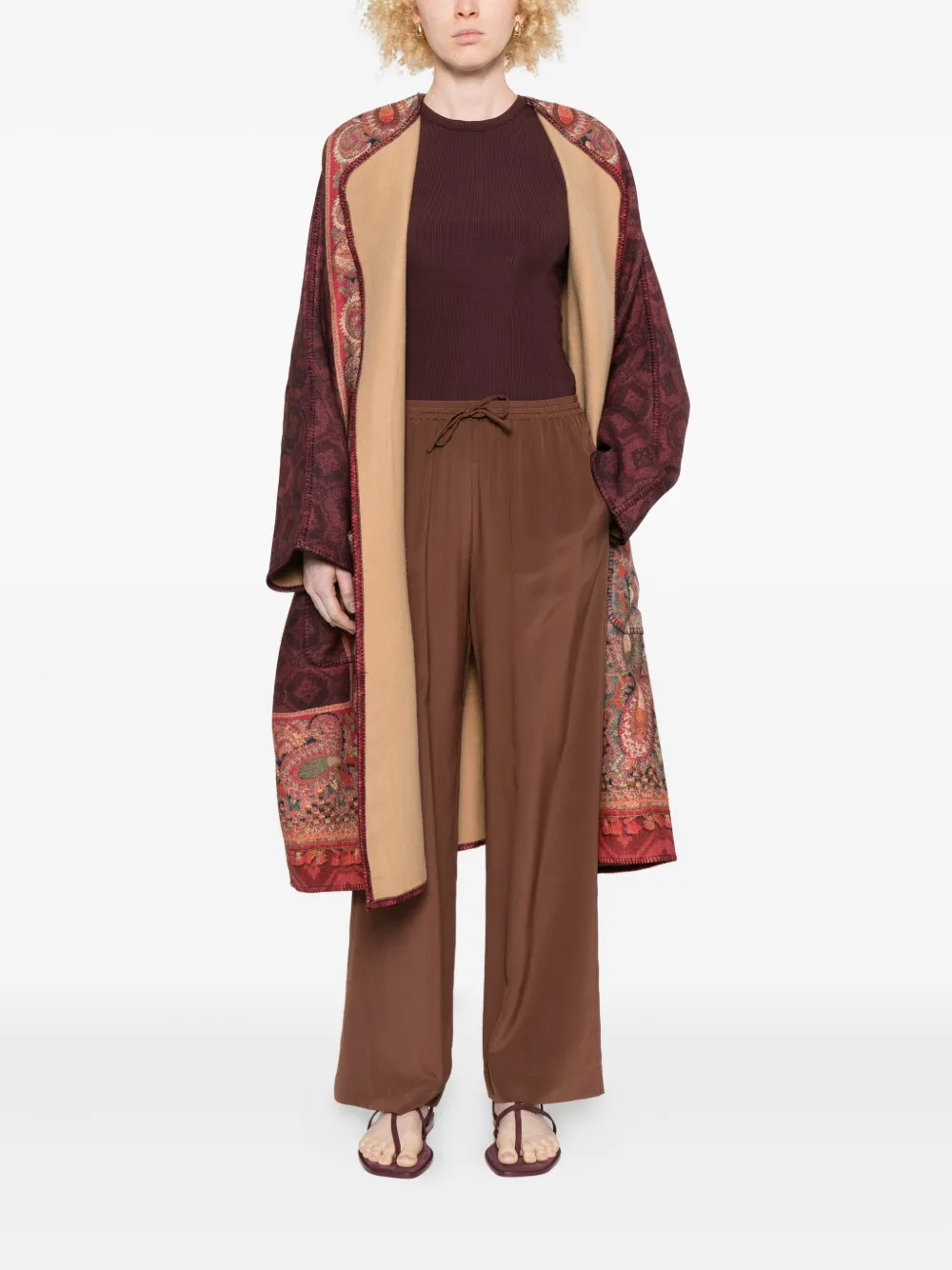 Pierre-Louis Mascia Pancake paisley-print cape | Capes | Image 2