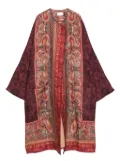 Pierre-Louis Mascia Pancake paisley-print cape - Red