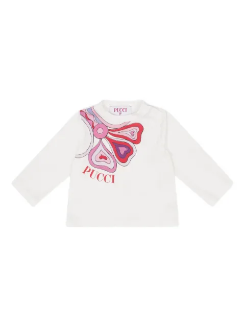 PUCCI Junior top con estampado gráfico