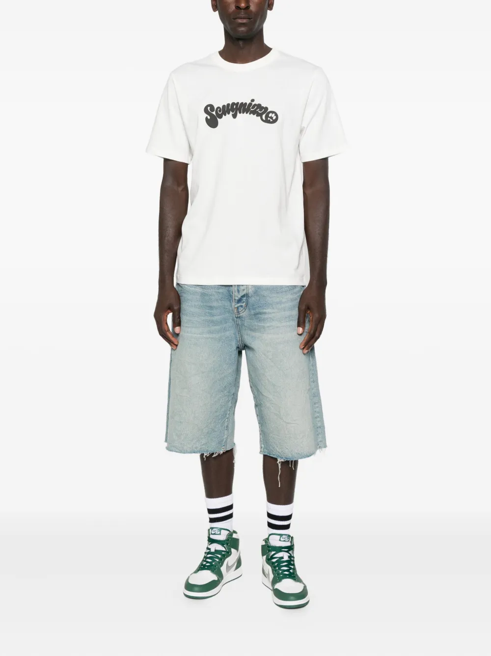 BARROW graphic-print T-shirt - Wit