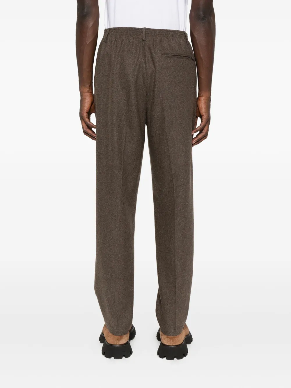 Cellar Door Broek met elastische taille Bruin