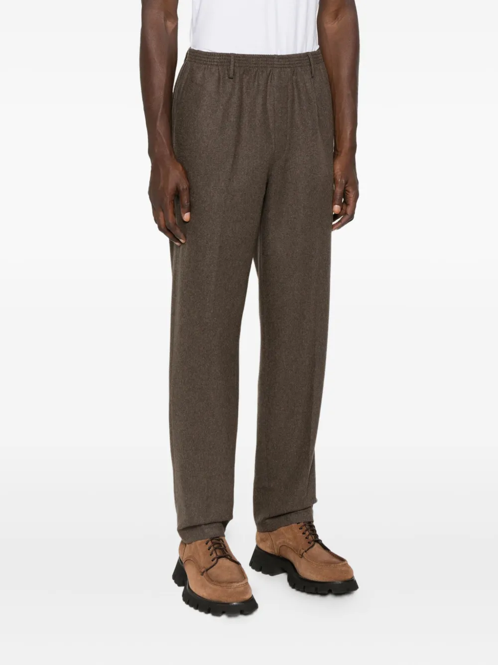 Cellar Door Broek met elastische taille Bruin