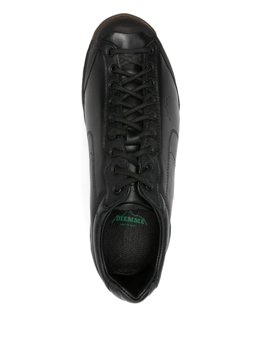 Diemme Movida leather lace-up sneakers Black