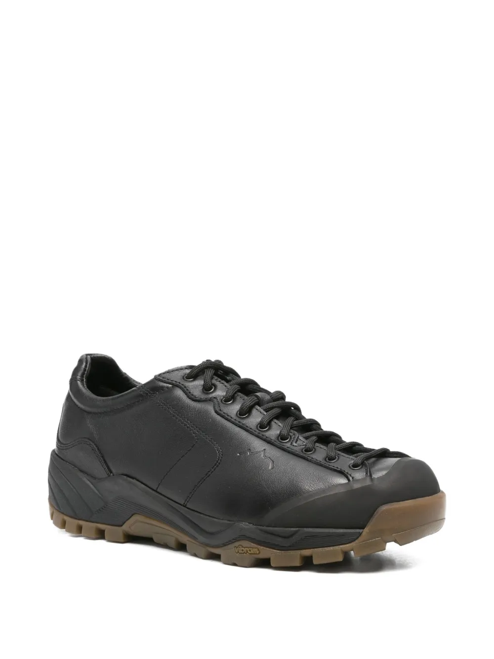 Diemme Movida leather lace-up sneakers Black