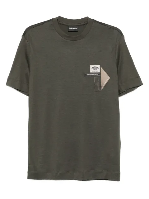 Emporio Armani patch-embellished T-shirt