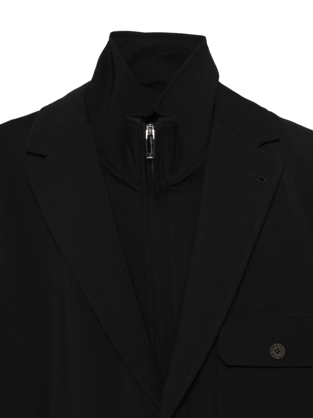 Emporio Armani Blazer met enkele rij knopen Zwart