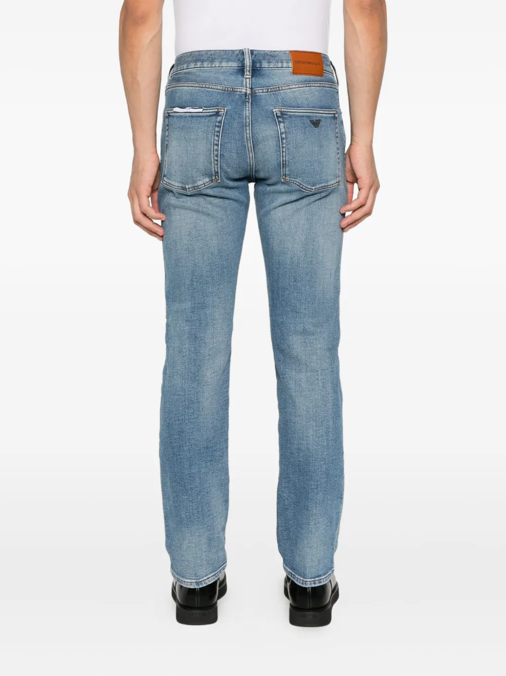 Emporio Armani Straight broek Blauw