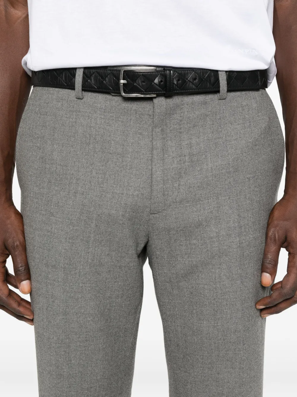 Cellar Door Button-fly Trousers In Gray