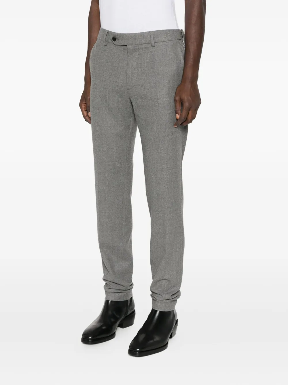 Cellar Door Button-fly Trousers In Gray