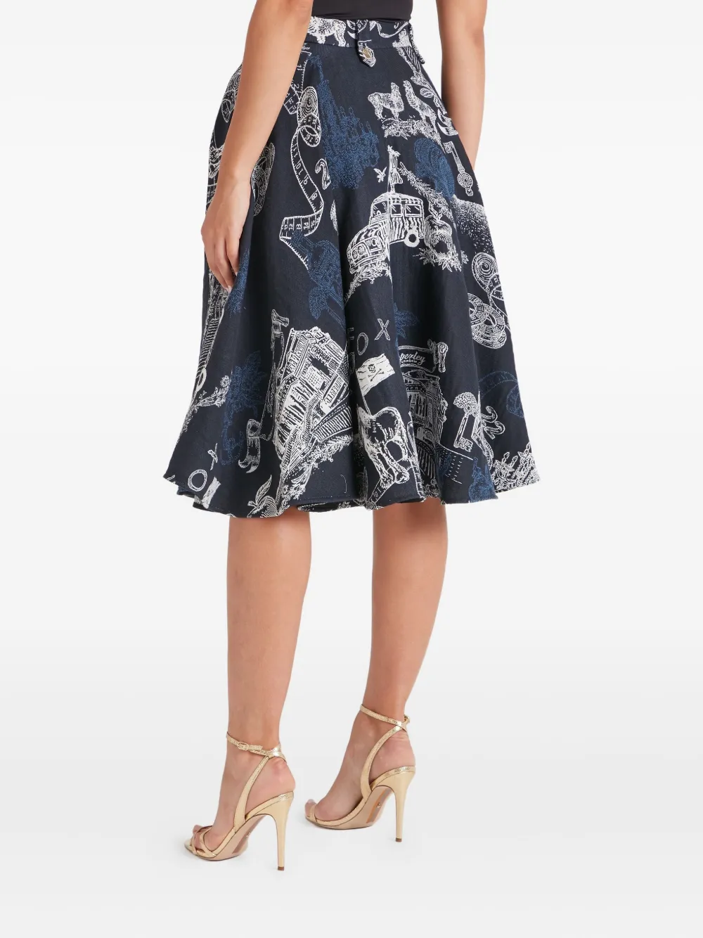 Temperley London Rock In A-linie In Blue