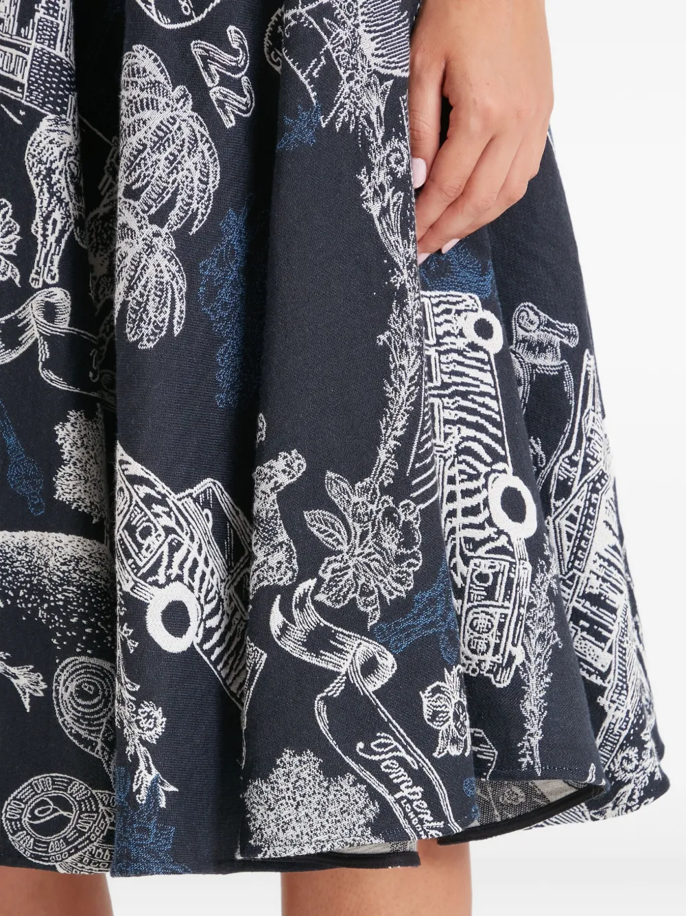 Temperley London Rock In A-linie In Blue
