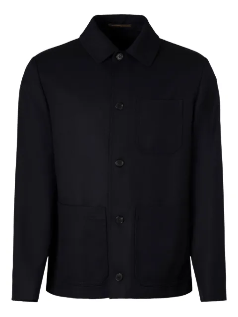 slowear button-fastening shirt jacket