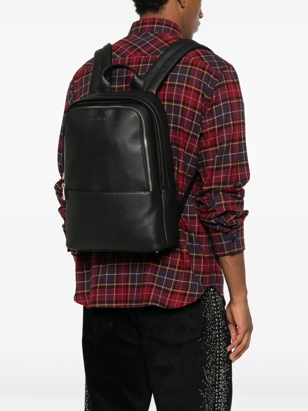 John Richmond leather mesh-panel backpack | Image 2
