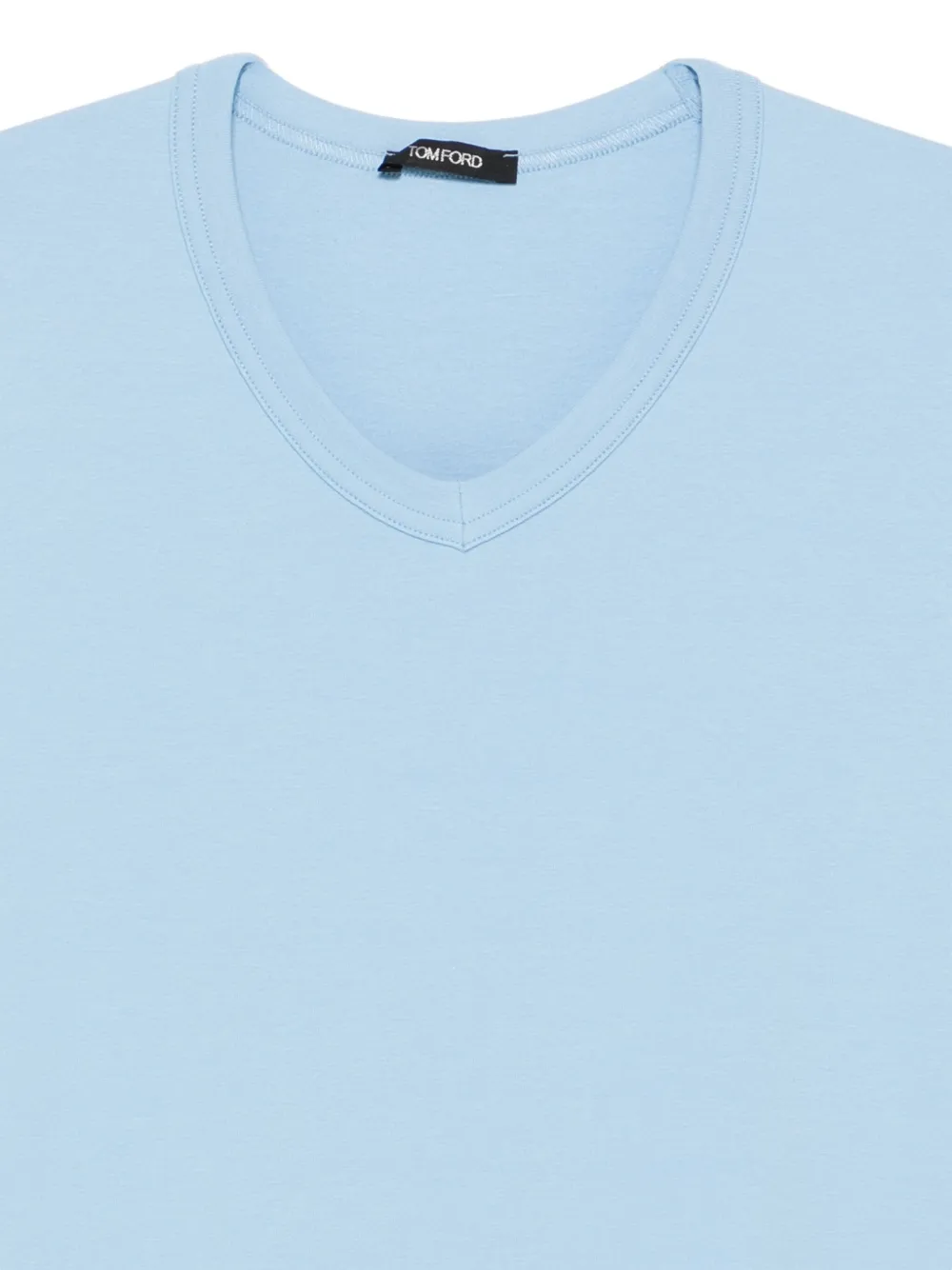 TOM FORD V-neck short-sleeve T-shirt | Blue | FARFETCH PL
